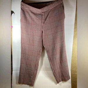 Pink and black plaid pants Old Navy